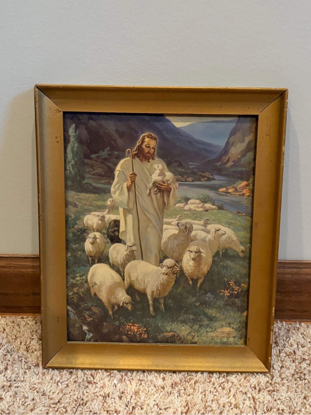 Vintage Warner Sallman 1942 The Lord is My Shepard